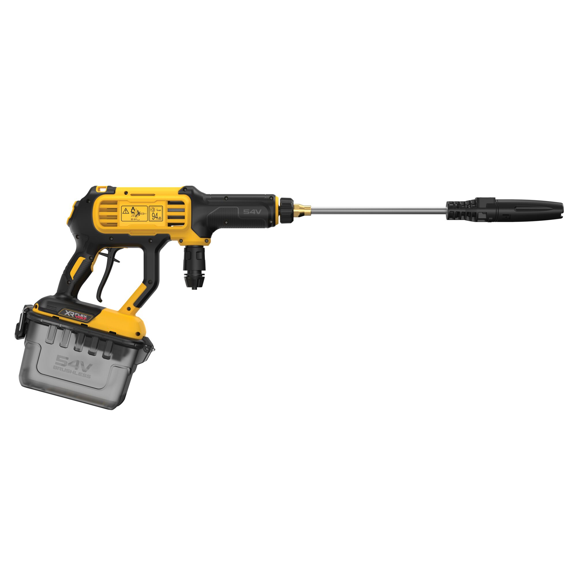 DEWALT 54V XR FLEXVOLT Power Cleaner bare unit rear side view